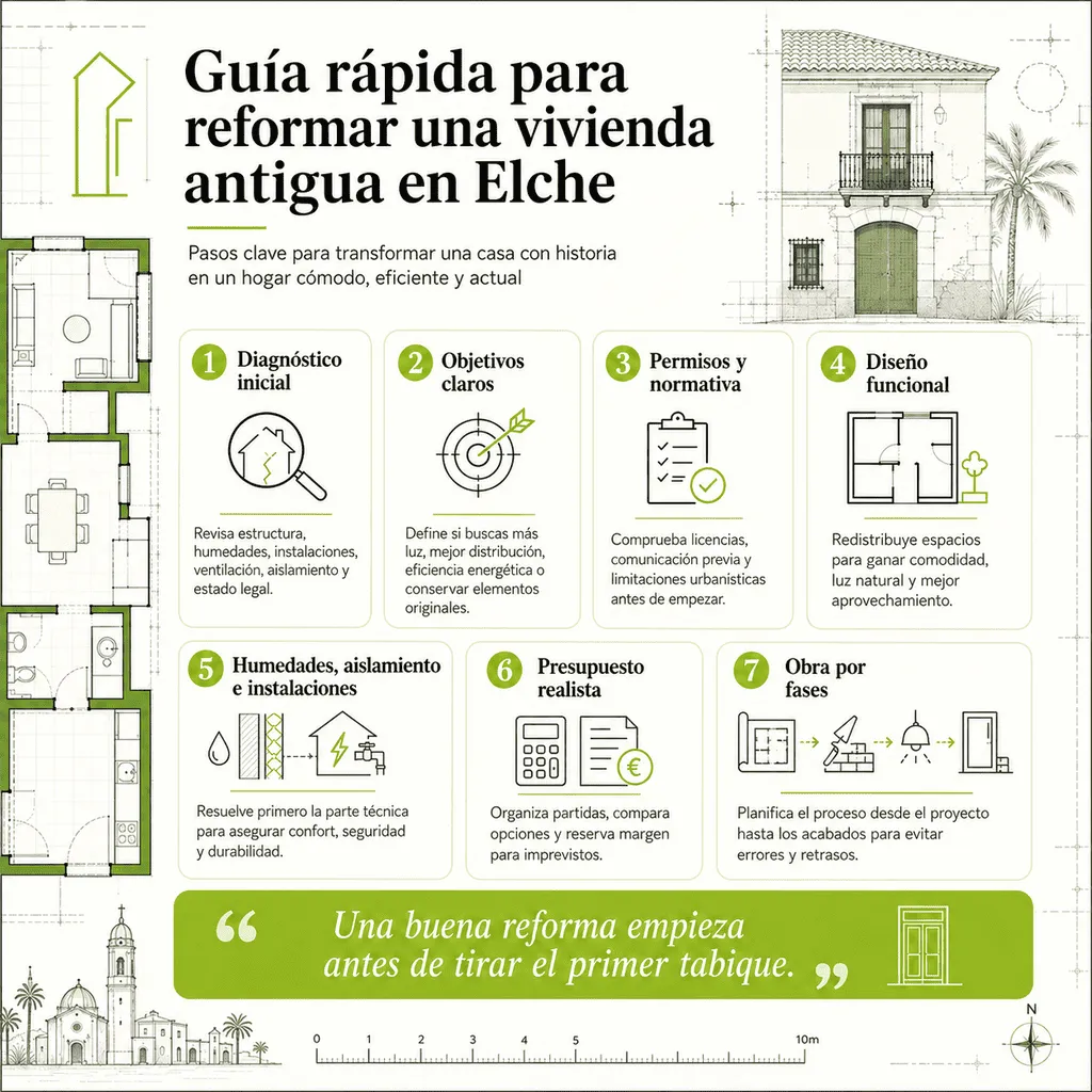 Guía rápida para reformar una vivienda antigua en Elche
