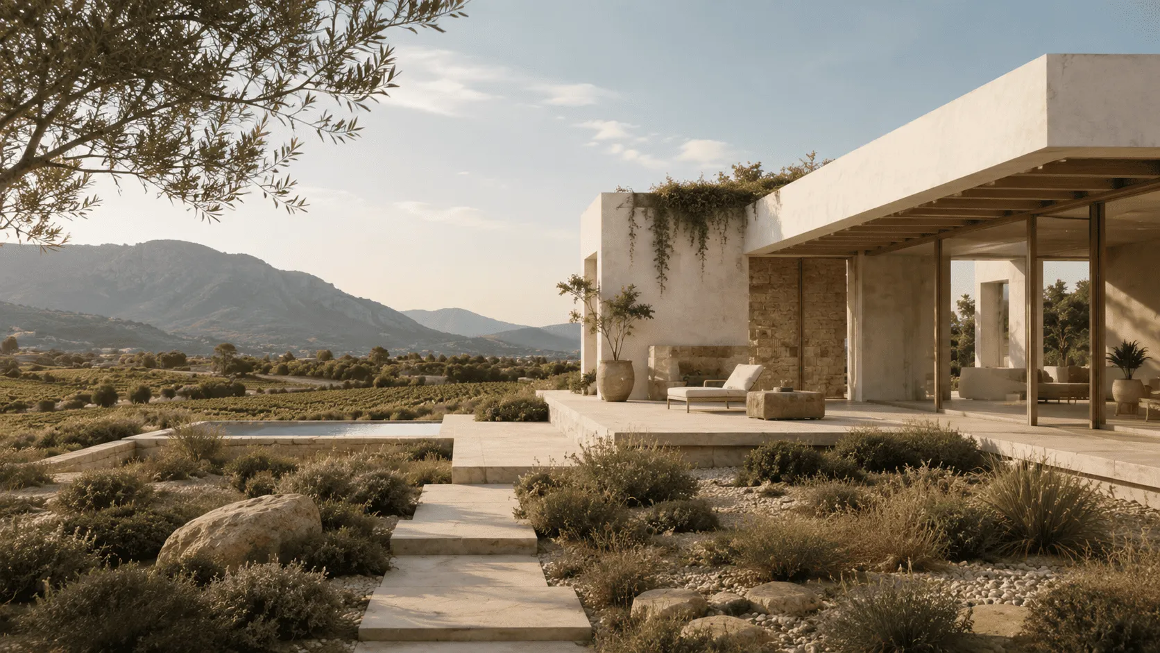 Arquitectura contemporánea y paisaje de Aspe