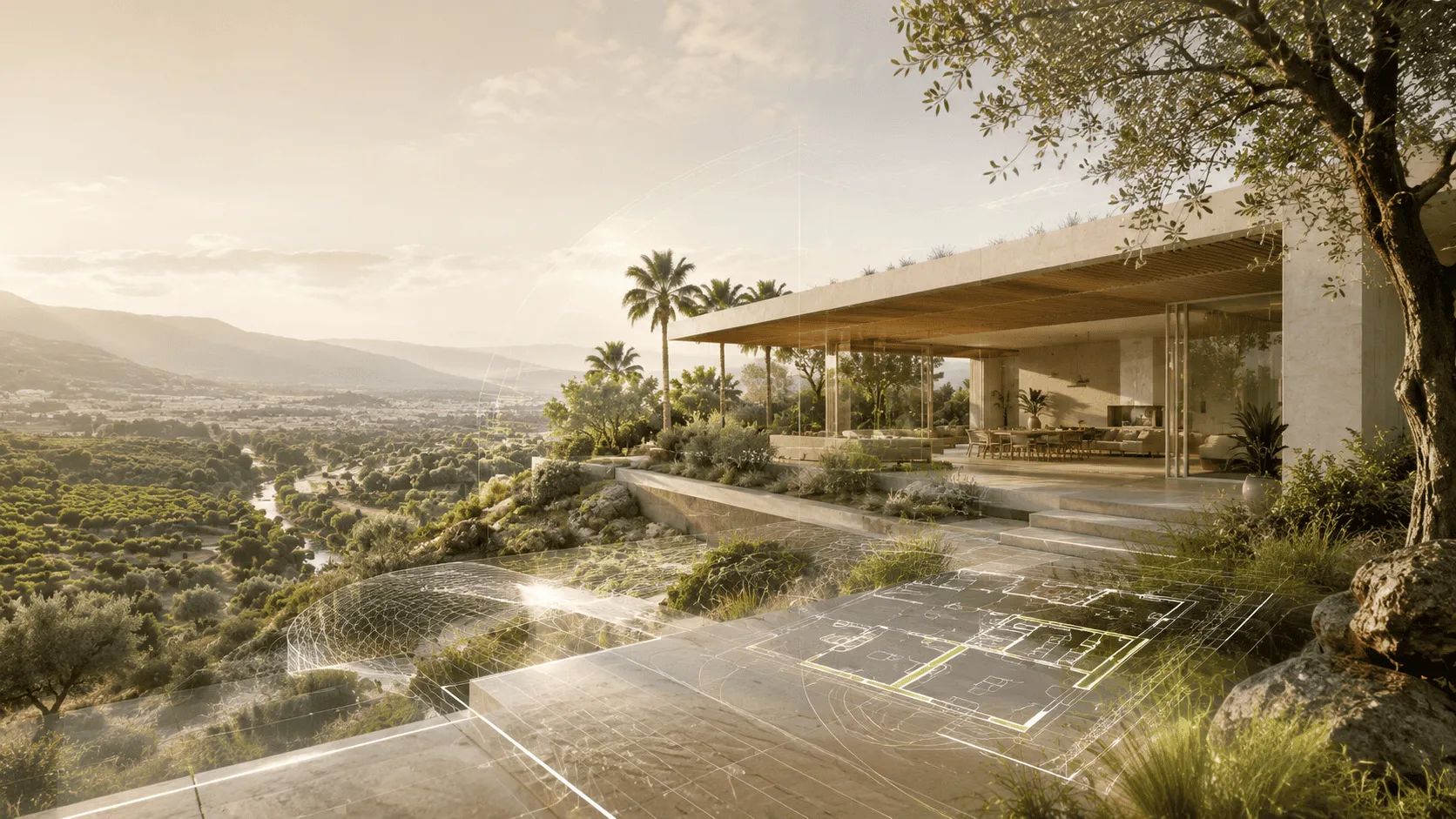 Arquitectura contemporánea y paisaje de Rojales